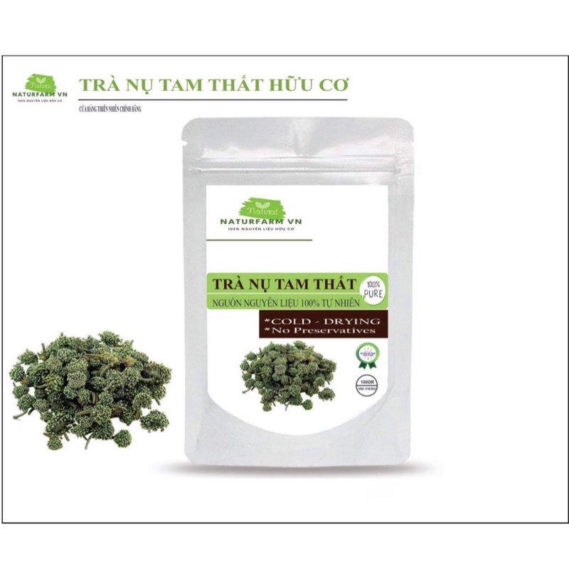 100gr Trà nụ tam thất hữu cơ - nụ hoa tam thất Organic