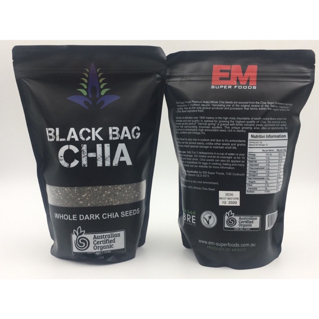 Hạt Chia Seeds Úc 500gr (hàng chuẩn)