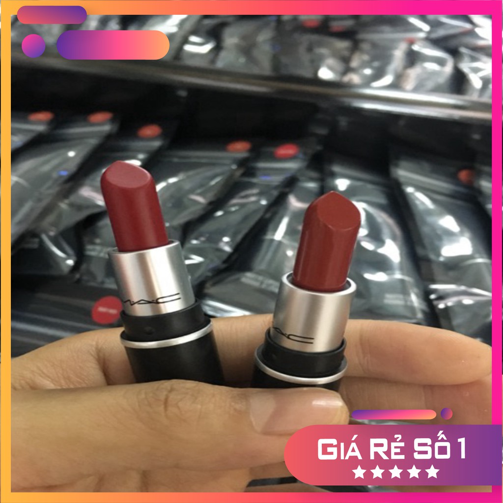 Son MAC Mini và Full Size RUBY WOO/CHILI/Lady Danger/ Relentlessly/ russian red