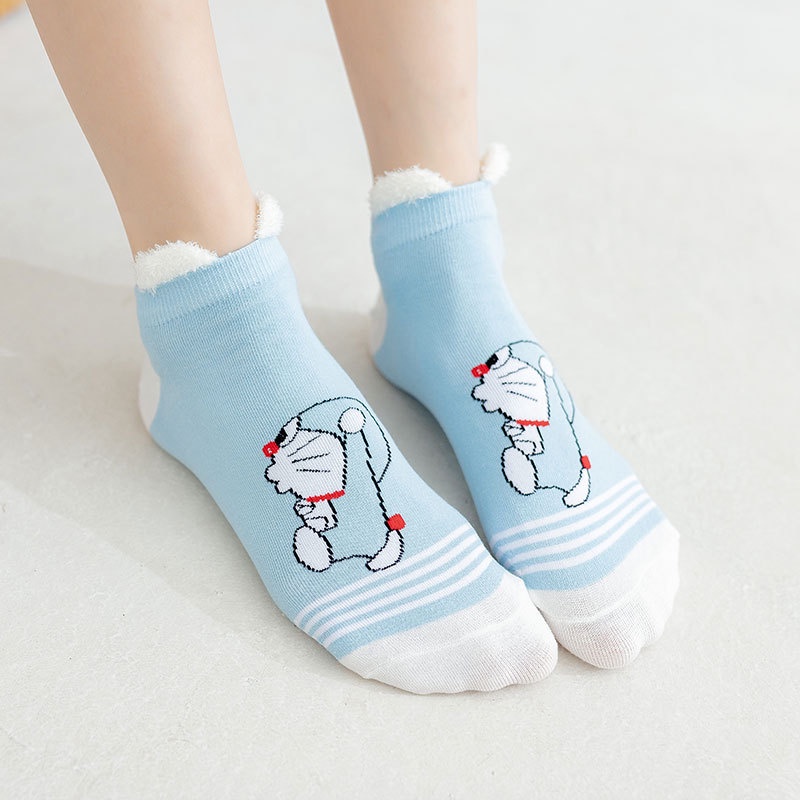 Vớ tất hoạt hình Doremon cổ ngắn có tai