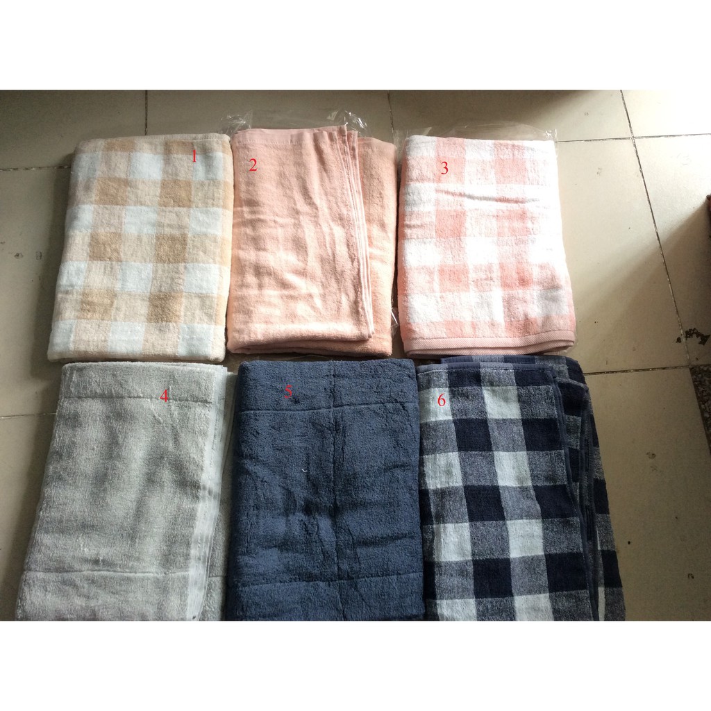 Khăn cotton hàng xk còn dư 1,4mx0,7m