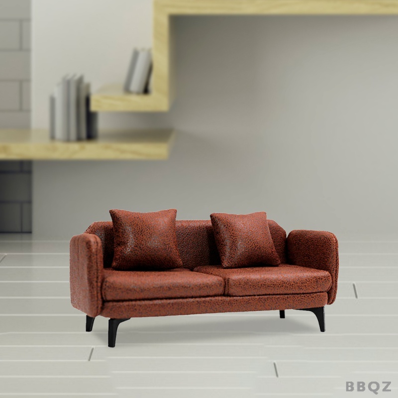 Đệm Lót Ghế Sofa Da PU Phong Cách Bắc Âu 1: 12 Trang Trí Nhà Búp Bê Bbqz01