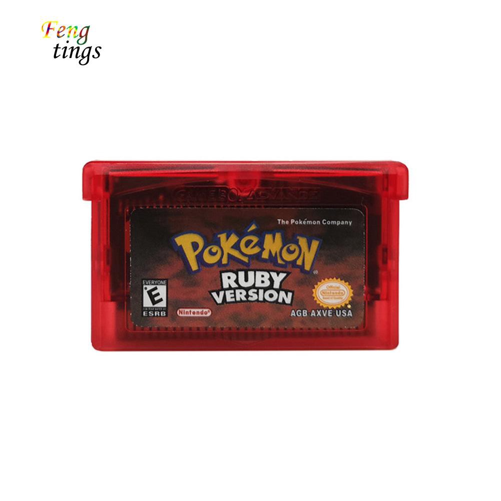 ✌ FT ✌ Sapphire/Emerald/Fire Red/Leaf Green/Ruby Pokemon Game Card Cartridge for GBA