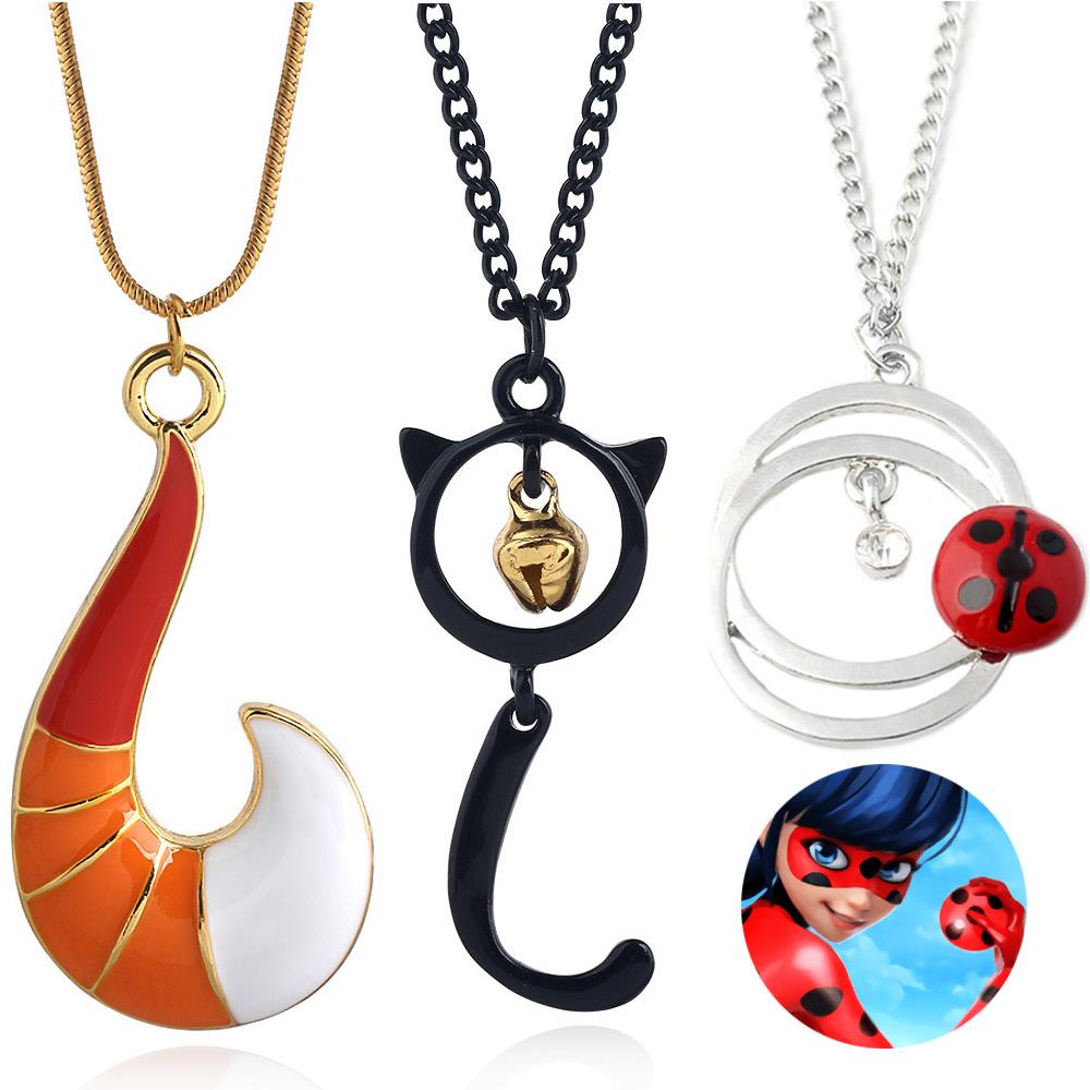CLEOES Vòng cổ Mặt Mèo Đen Có Chuông Kim Loại Hóa Trang Nhân Vật Ladybug