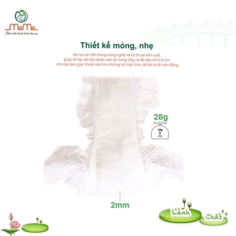 Tã/Bỉm Mễ Mễ dán/quần S68/M64/L58/XL54/XXL50/XXXL46