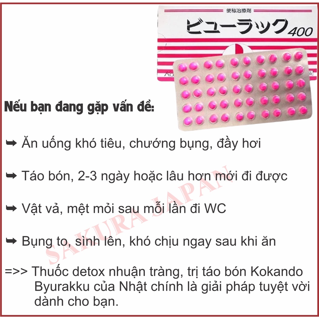 Viên uống Detox nhuận tràng Keton Diet Kokando Nhật Bản nhuận tràng thanh lọc cơ thể giảm táo bón