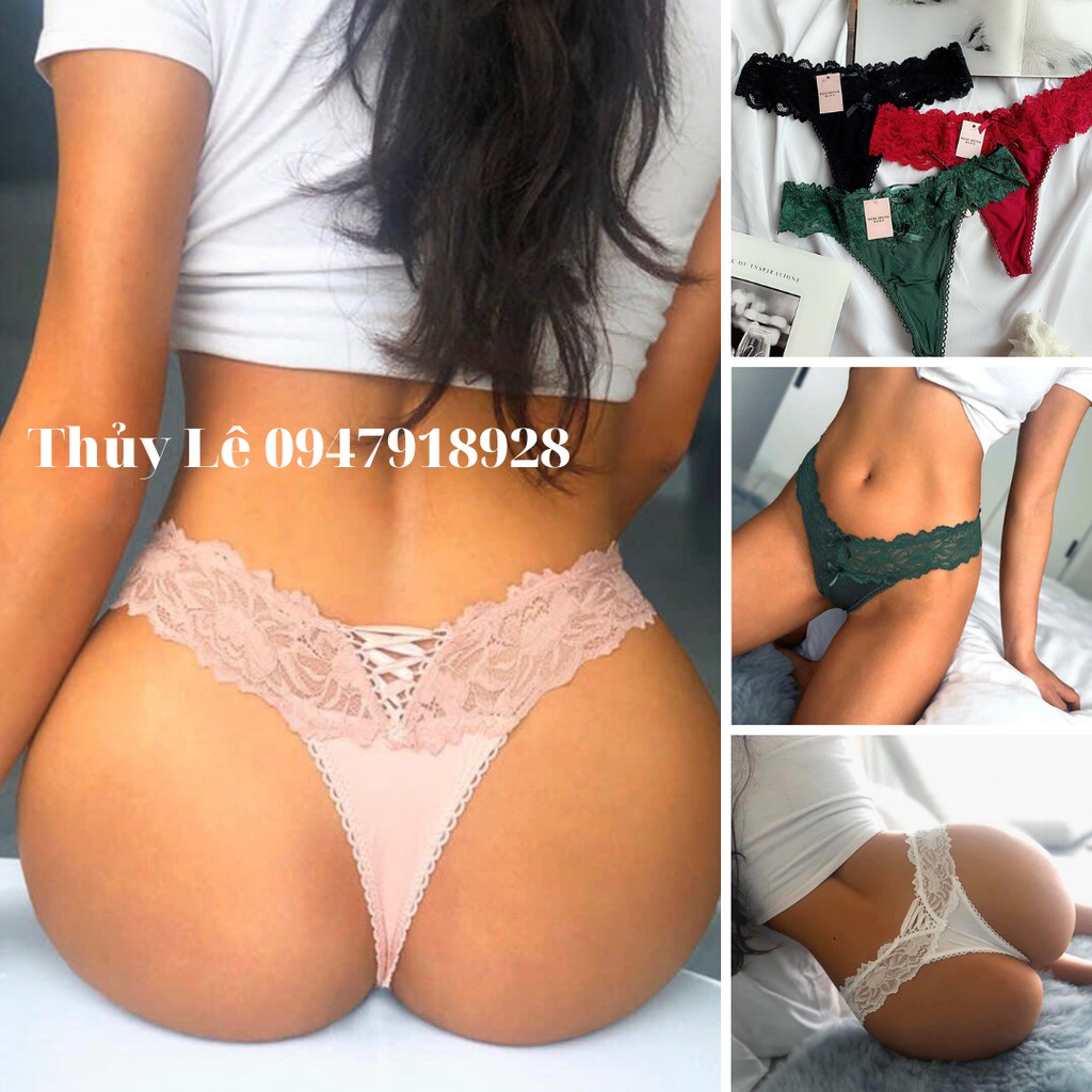 Quần lọt khe Vicky ren hoa SIÊU SEXY mẫu mới 2021 - Hàng xịn, giá tốt mã 1887