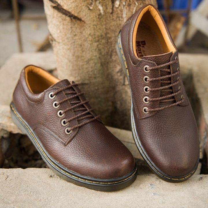 Giày tây nam cao cấp da bò thật Dr. GT29 màu Nâu | BigBuy360 - bigbuy360.vn