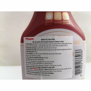TƯƠNG CÀ KETCHUP MIWON - Hàn Quốc