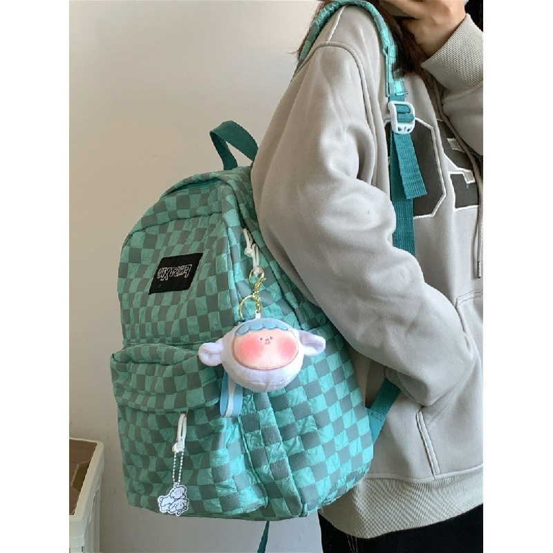 Ba Lô hàn quốc Đi Học thời trang ulzzang Nylon túi đi học chống nước túi canvas nữ balo nhiều ngăn