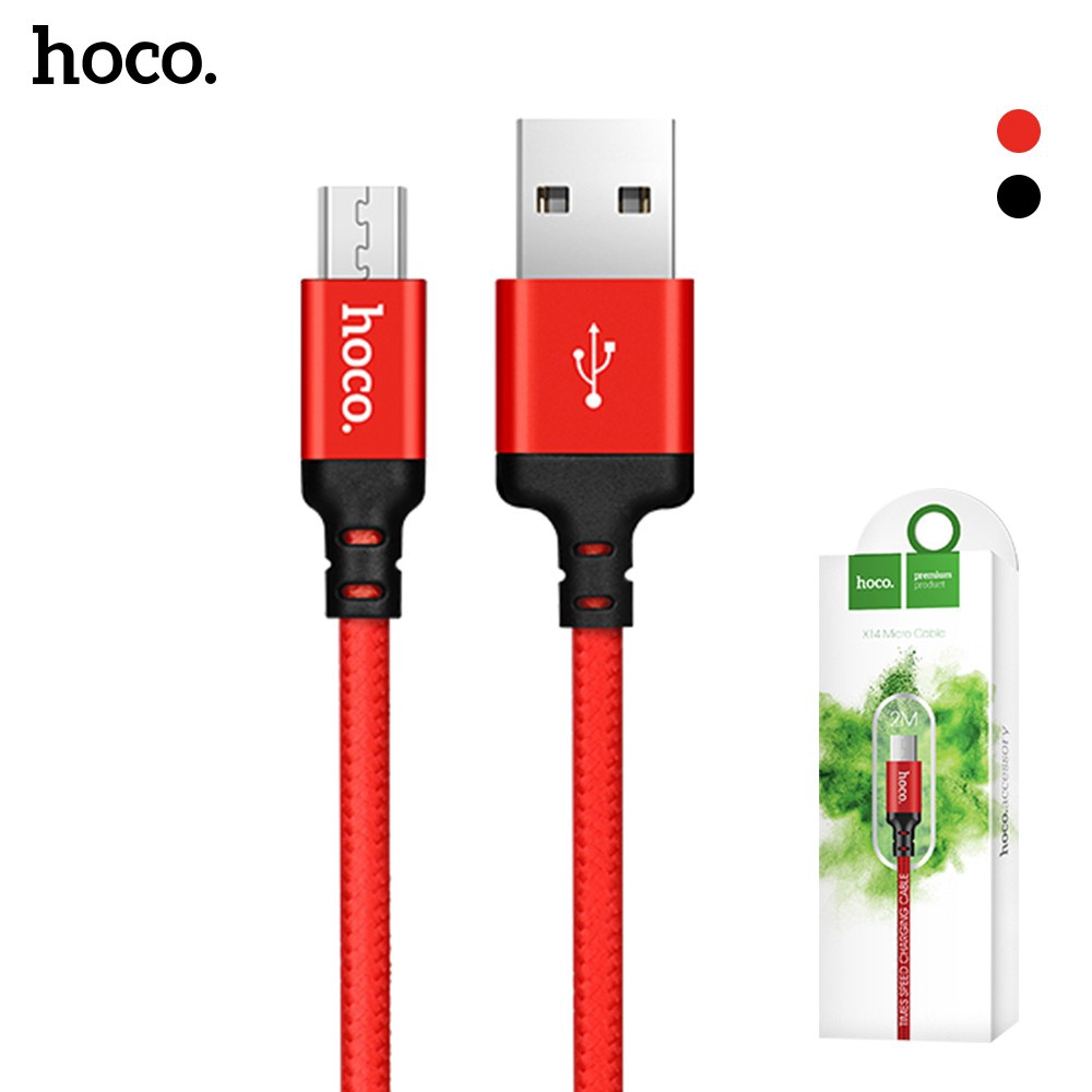 [ Dài 2m ] Cáp Sạc Hoco X14 Micro USB - Chiều Dài Lên Đến 2M - Cáp Android