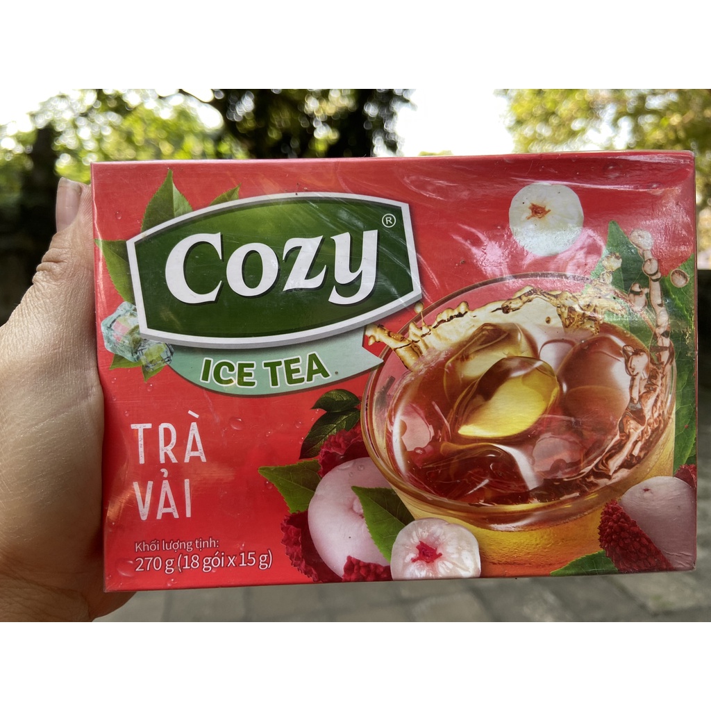 TRÀ COZY ICE TEA HÒA TAN CHANH DÂY 270G ( 18 gói x 15g)