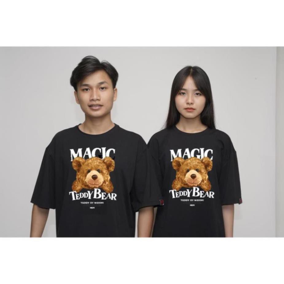 Áo thun form rộng tay lỡ Unisex Phông Nam Nữ Gấu Teddy Local Brand Midori M Studio