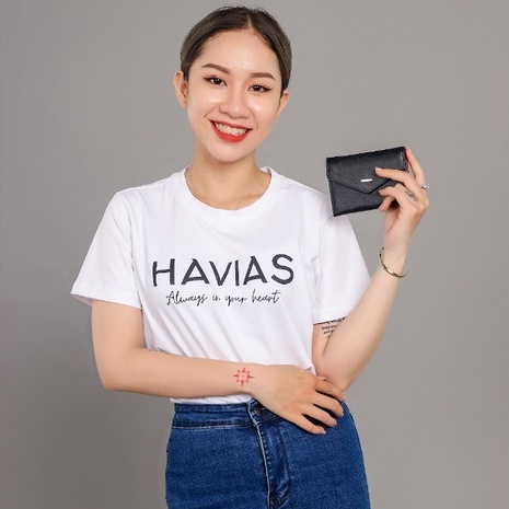 Tag HAVIAS áo phông Cotton 100% Premium hoạ tiết Heart