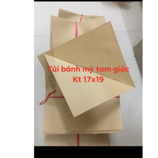 Combo 1000 túi bánh mỳ tam giác kt 17x19