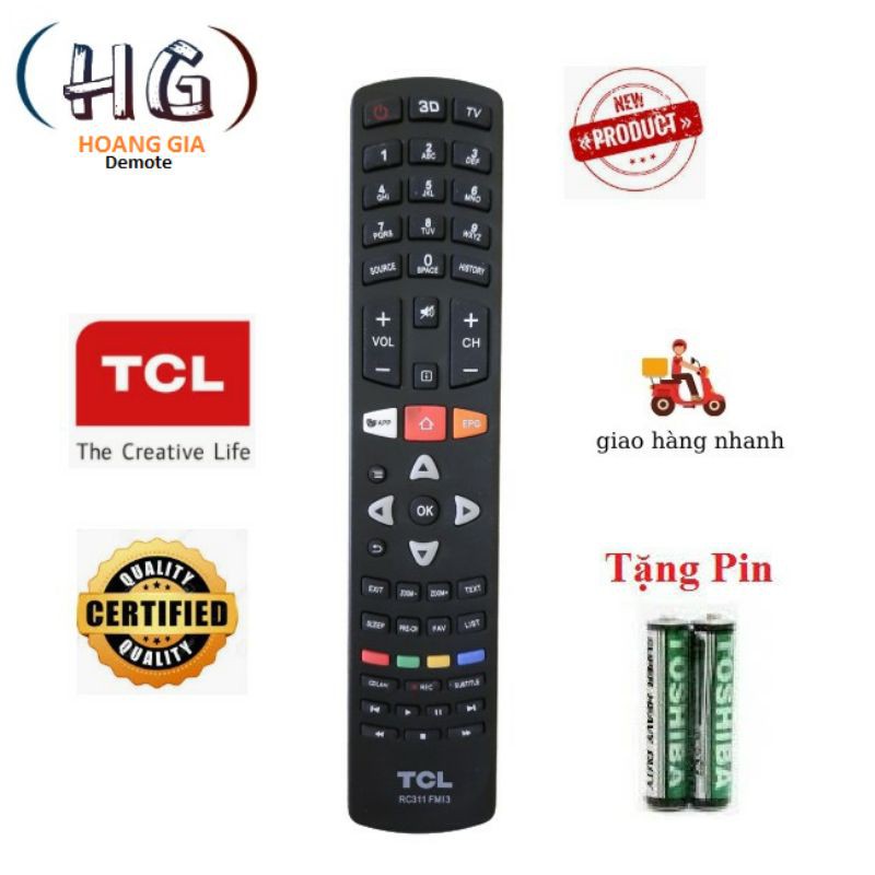 Điều khiển tivi TCL - TV TCL các dòng CRT LCD LED Smart TV