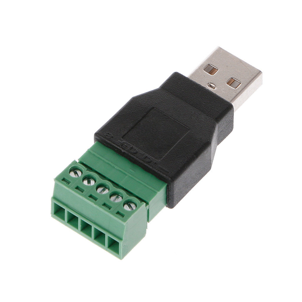 Đầu Nối Usb 2.0 Type A Cái / Male Sang 5p Screw W / Shield