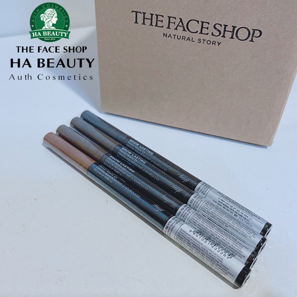 Chì kẻ mày chống trôi trang điểm chân mày lông mày The Face Shop fmgt Brow Lasting Proof Pencil Ex 0.2g