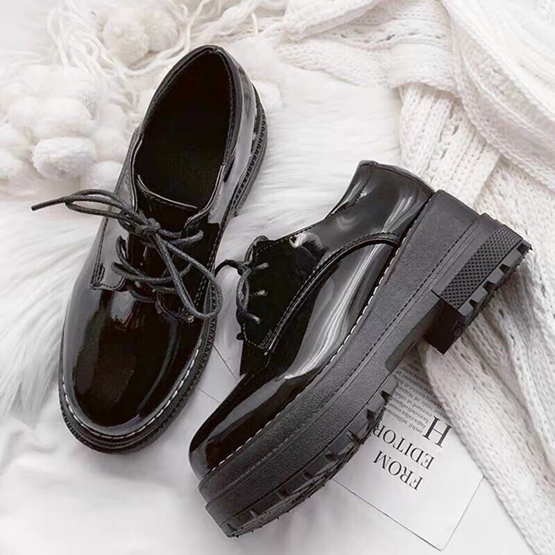 Bốt đốc nữ da bóng độn đế 5cm tăng chiều cao | BigBuy360 - bigbuy360.vn