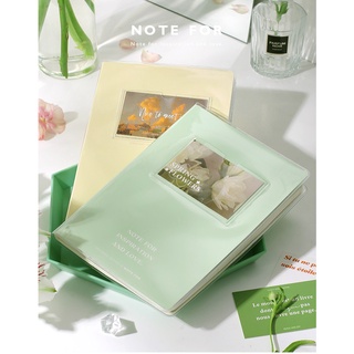 Sổ kẻ ô Note For  Romantic Track siêu xinh kèm 4 tấm card bìa trang trí - có sẵn Special Retro Version