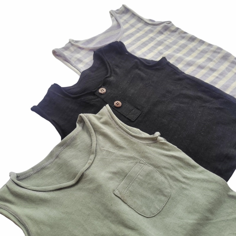 Set 5 áo ba lỗ cotton bé trai-MS155