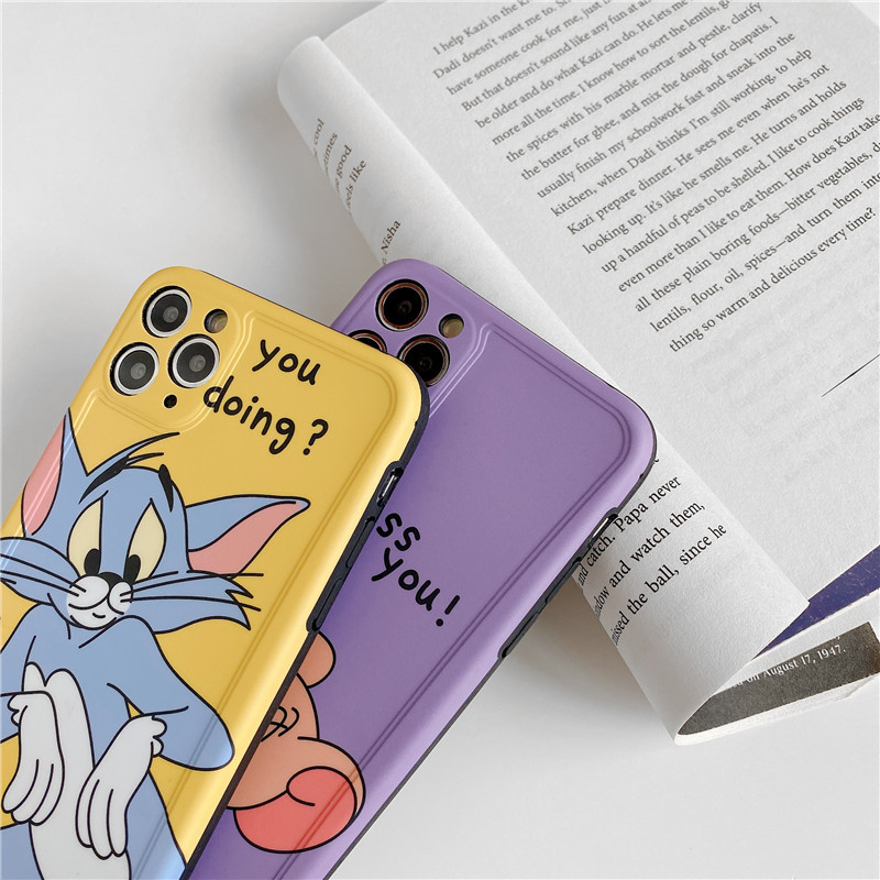 Ốp Lưng Tpu Họa Tiết Hoạt Hình Tom And Jerry Thời Trang Cho Iphone12Pro / 11 Pro / 7 / 8plus X / Xs Xr Xsmax