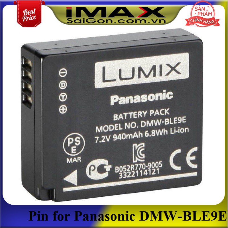 Pin thay thế pin máy ảnh Panasonic DMW-BLE9E