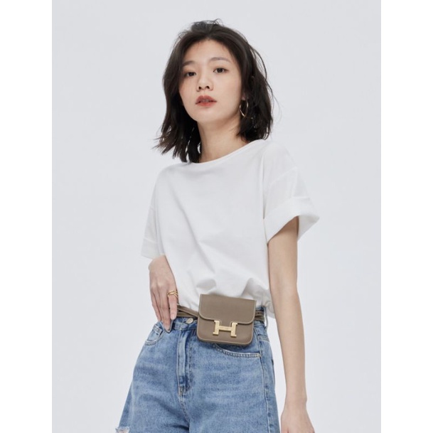 Áo thun cổ tròn trơn cao cấp kiểu dáng basic đơn giản phù hợp mọi độ tuổi hàng đẹp giá tốt