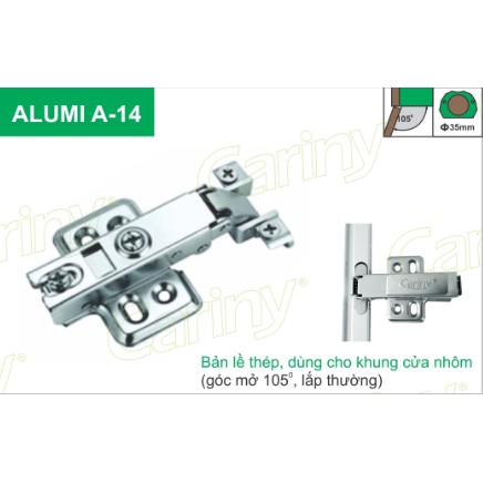 ALUMI A-14 Bản lề giảm chấn, dùng cho khung cửa nhôm | BigBuy360 - bigbuy360.vn