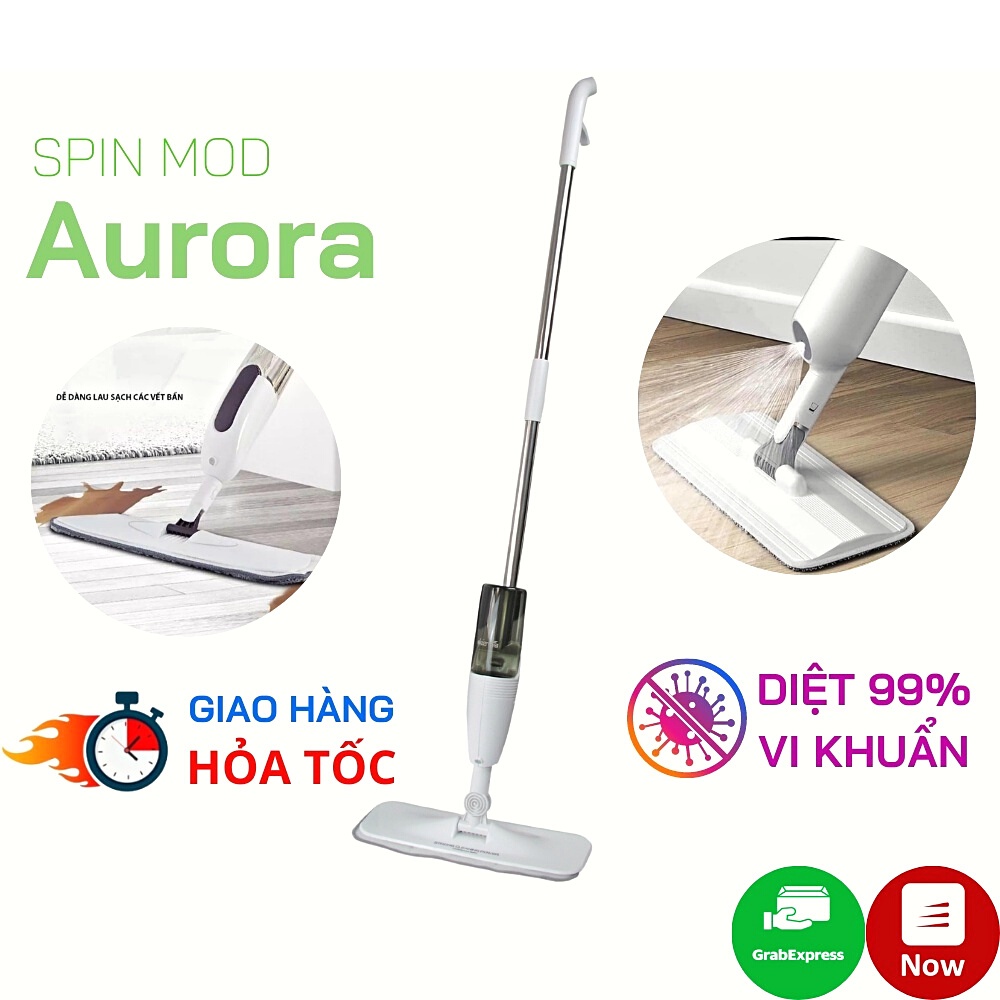 Chổi Lau Nhà Kèm Bịnh Xịt Phun Sương Thông Minh Dung Dịch Sát Khuẩn Tiện Lợi Cho Gia Đình