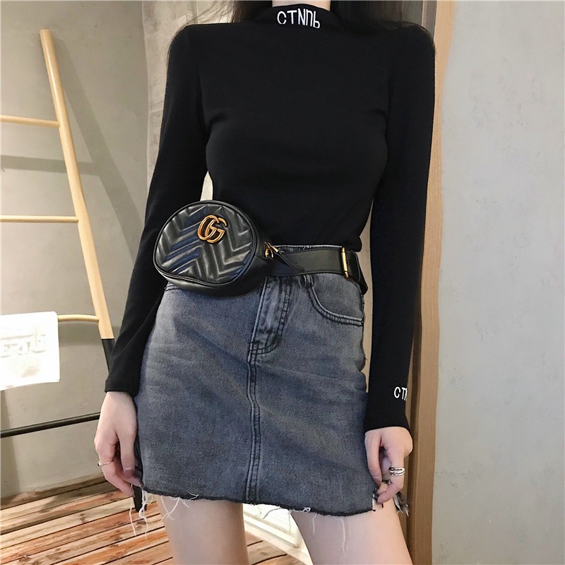 ÁO GIỮ NHIỆT  TRƠN DÀI TAY - ÁO CỔ LỌ THÊU CHỮ QUẢNG CHÂU DÀI TAY COTTON freesize dưới 55kg | BigBuy360 - bigbuy360.vn