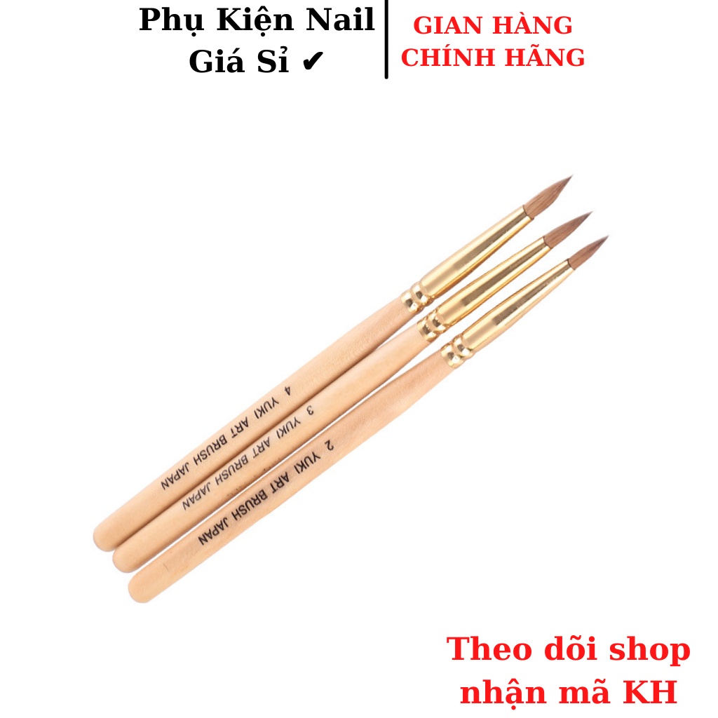 Cọ nặn hoa , bút đắp hoa bột Yuki size 2,3,4
