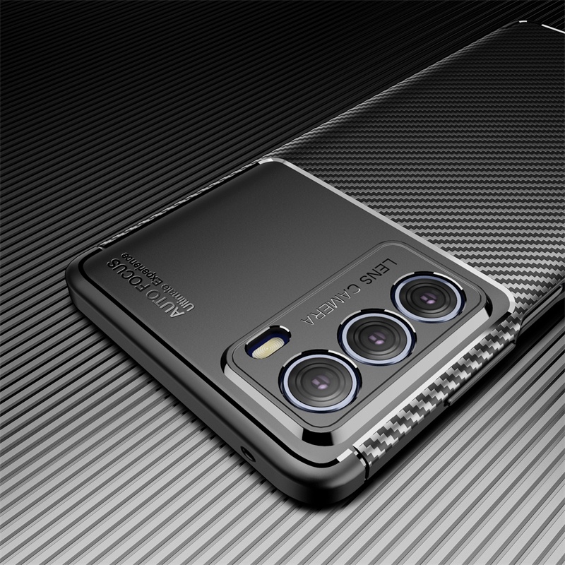Ốp Điện Thoại TPU Mềm Sợi Carbon Chống Sốc Cho Motorola Moto Edge X30 S30 20 Lite 20 Fusion 20 Pro