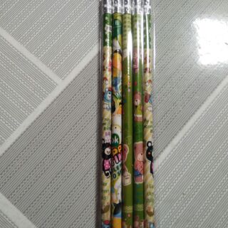 5 cây Bút Chì gỗ hoạt hình