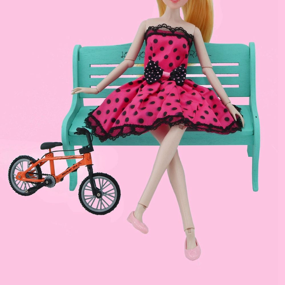 Váy búp bê đồ chơi màu cầu vồng xinh xắn 30cm