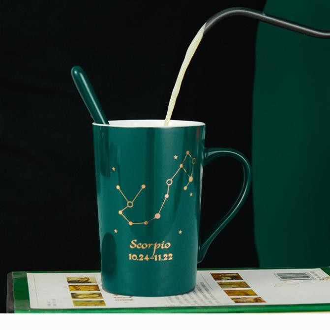 Ly cốc sứ có nắp in hình 12 cung hoàng đạo cực đẹp | BigBuy360 - bigbuy360.vn