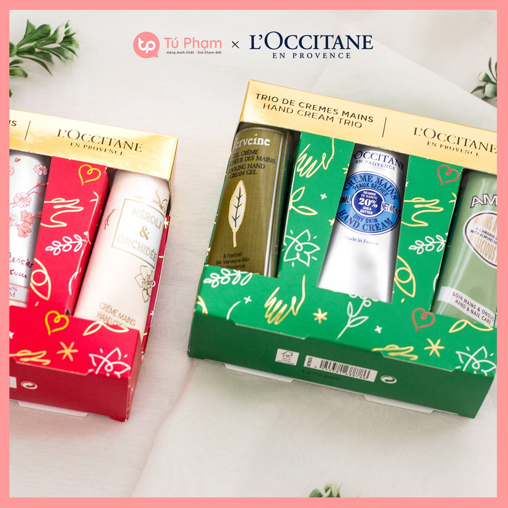 Bộ Sản Phẩm 3 Kem Dưỡng Da Tay L'occitane Trio De Cremes Mains | BigBuy360 - bigbuy360.vn