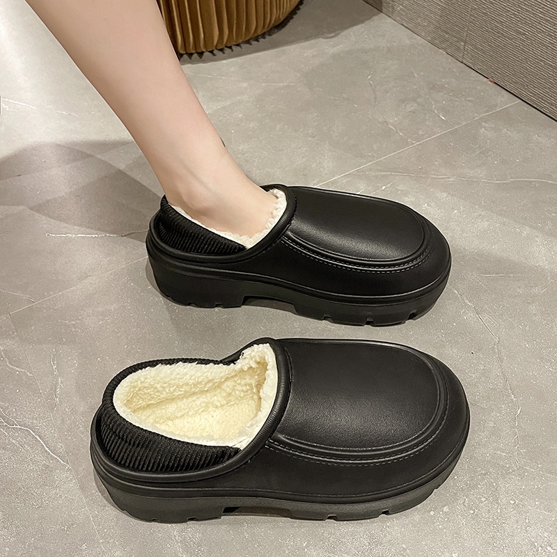 Tikp Giày nữ Giày cao gót Giày nam Dép Dép Bông Không thấm nước Nữ Đi Trong Nhà Chống Trượt Giữ Ấm Chân Chống trơn trượt 5 Màu Size: 36-41