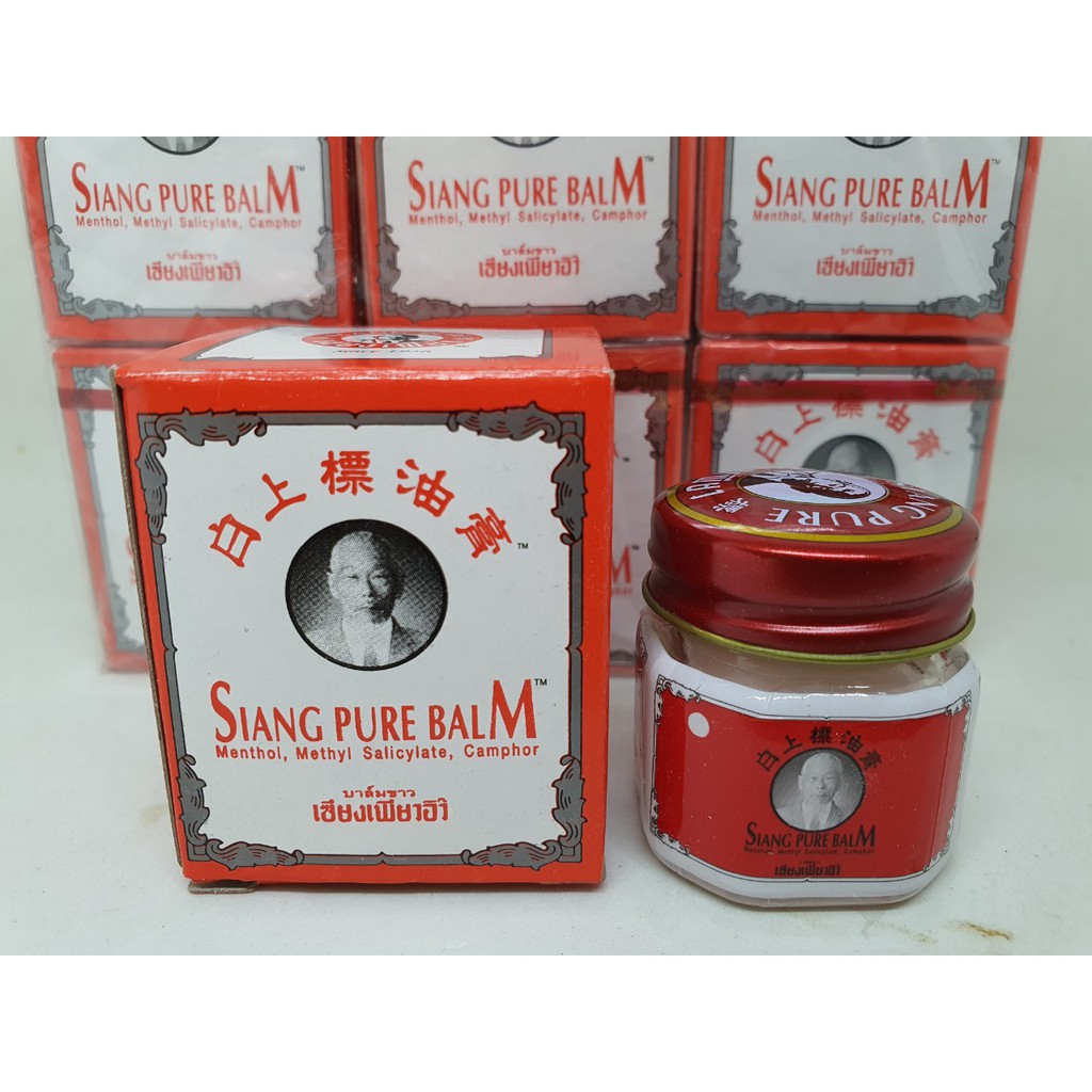 12 chai dầu cù là ông già siang pure trắng chính hãng thái lan 12 gam