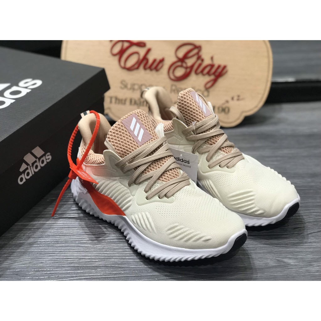 Giày thể thao,Giày sneaker,Giày 𝐚𝐥𝐩𝐡𝐚𝐛𝐨𝐮𝐧𝐜𝐞 kem gót cam