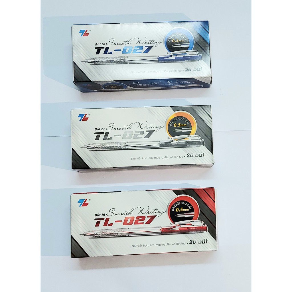 Hộp 20 cây bút bi Thiên Long TL-027- Hàng chính hãng
