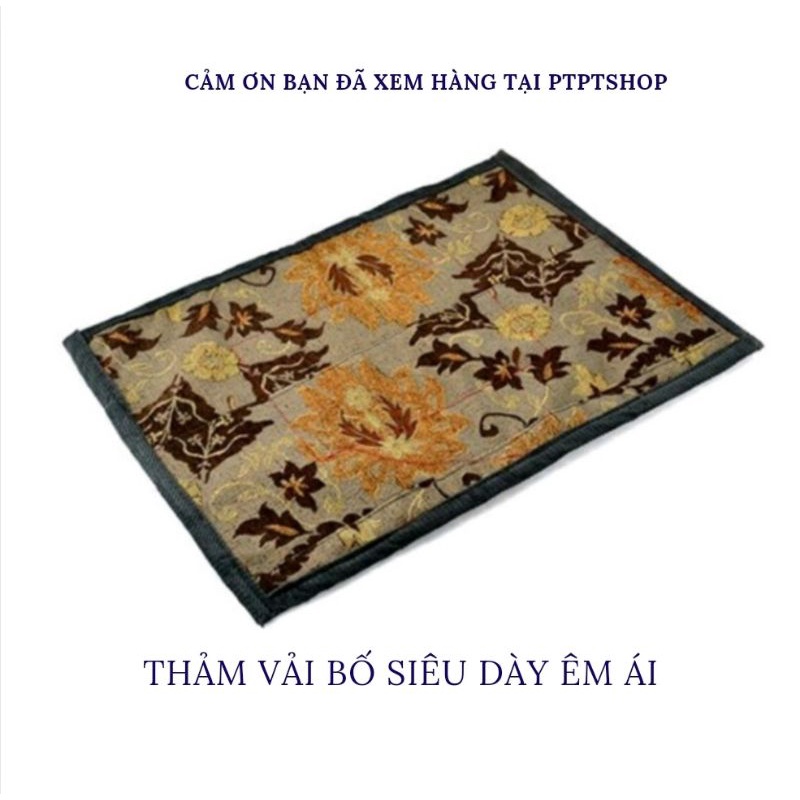 Thảm vải bố thổ cẩm siêu dày êm ái - họa tiết ngẫu nhiên