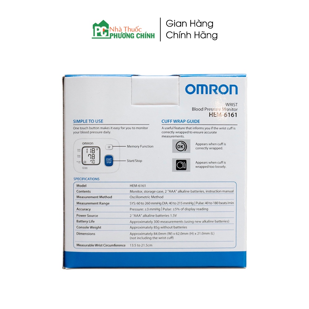 Máy Đo Huyết Áp Omron HEM 6161 - Dễ Sử Dụng, Kết Quả Chính Xác Với Công Nghệ Nhật Bản