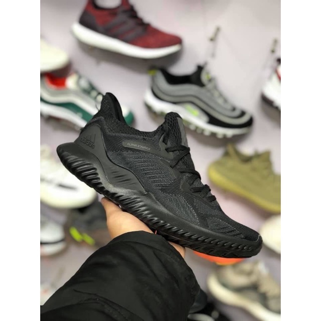 (ẢNH THẬT) giầy sneaker Alpha bounce Full black nam nữ