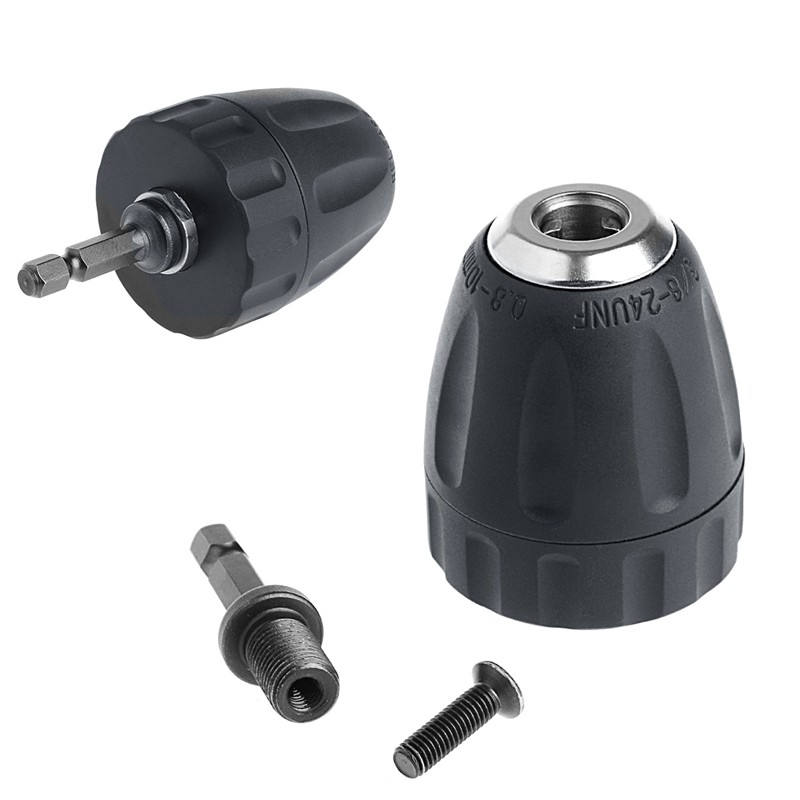 Đầu kẹp mũi khoan 0.8-10mm 3 / 8 &quot; 24unf + 1 / 4 &quot; Hex shsds
