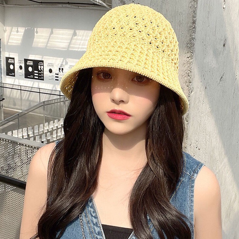 Mũ Vành Đan Len Phong Cách Vintage Thời Trang Cho Nữ