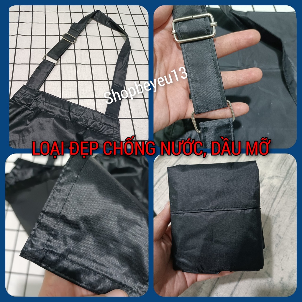 Tạp Dề Vải Dù Dày 2 Da Chống Thấm Nước 100% Cao Cấp
