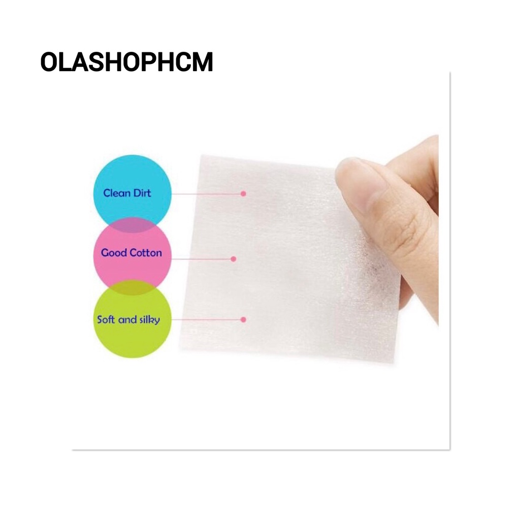 Bông tẩy trang cotton hộp 100 miếng mềm mịn