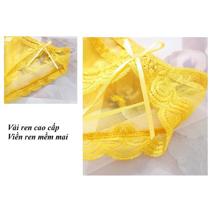 Quần lót nữ ren sexy mềm mại xuyên thấu sexy cao cấp QR07 - Her Sleepwear