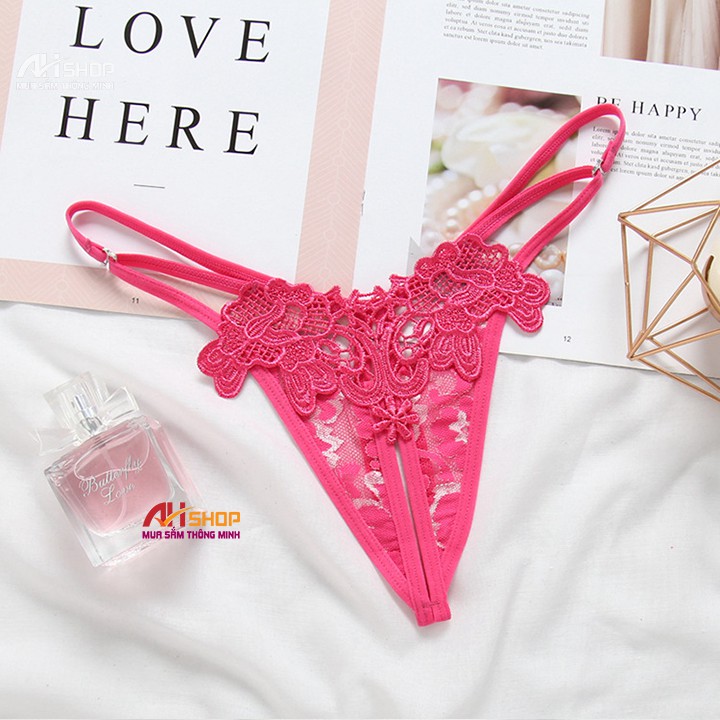 Quần lọt khe xẻ đáy freesize sexy, quần chip nữ ren gợi cảm xì lip rẻ nhất shopee 2151